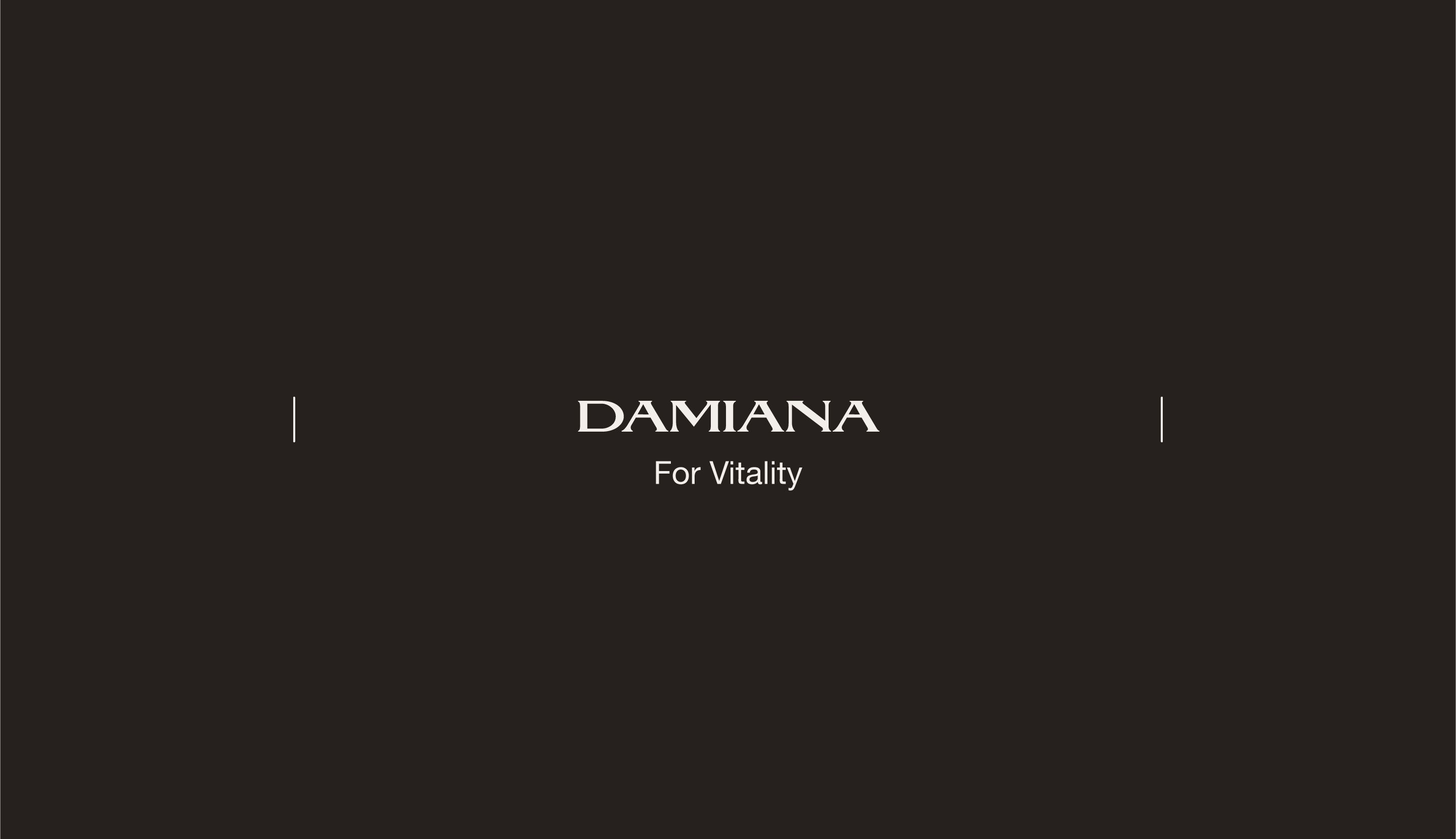 Text only slide "Damiana For Vitality"