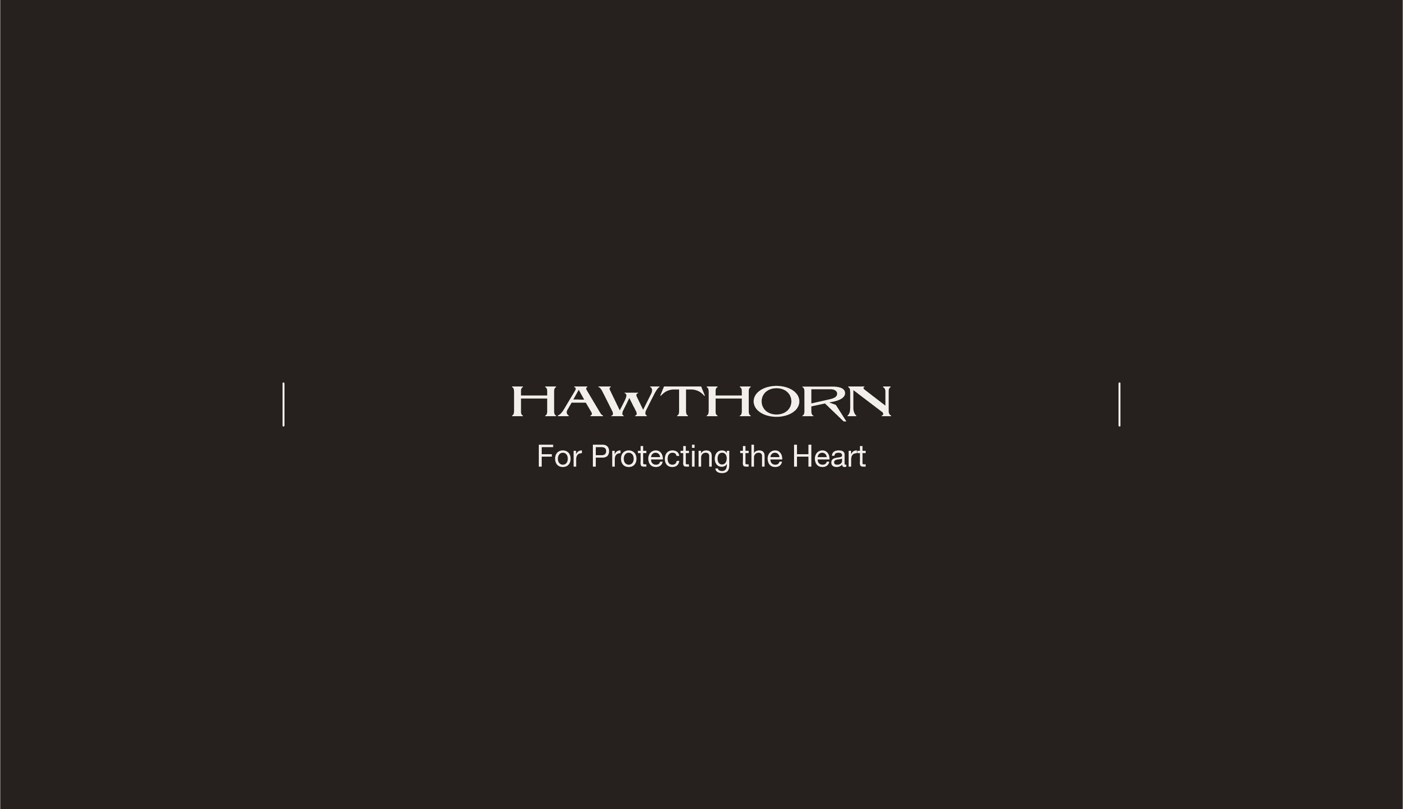 Text only slide "Hawthorn For Protecting the Heart"